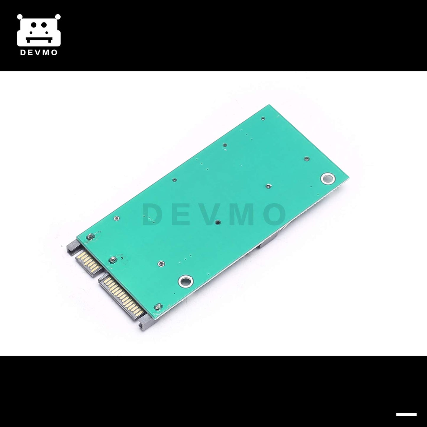 DEVMO mSATA to SATA 3.0 Adapter Converter Card 50mm mSATA SSD to 2.5" SATA SSD 15+7 Pin Adapter