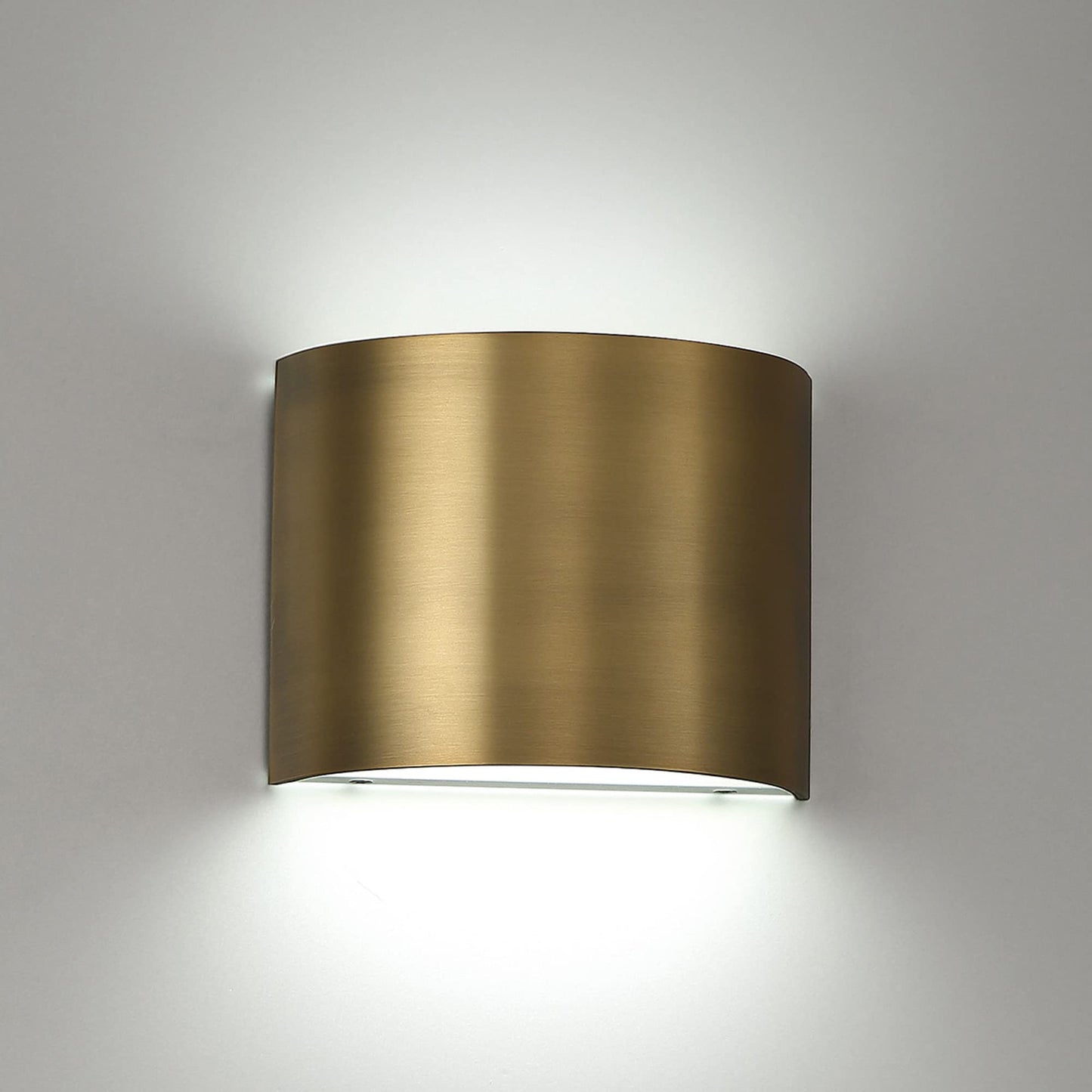 WAC Lighting dweLED, Pocket 7in LED Wall Sconce in Aged Brass