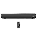 LITTOAK HDMI Sound Bar for Smart TV, Small TV Sound Bar Speakers, Optical/HDMI/Aux/Coax/USB/Bluetooth Connection for TV, PC, Projectors, Includes