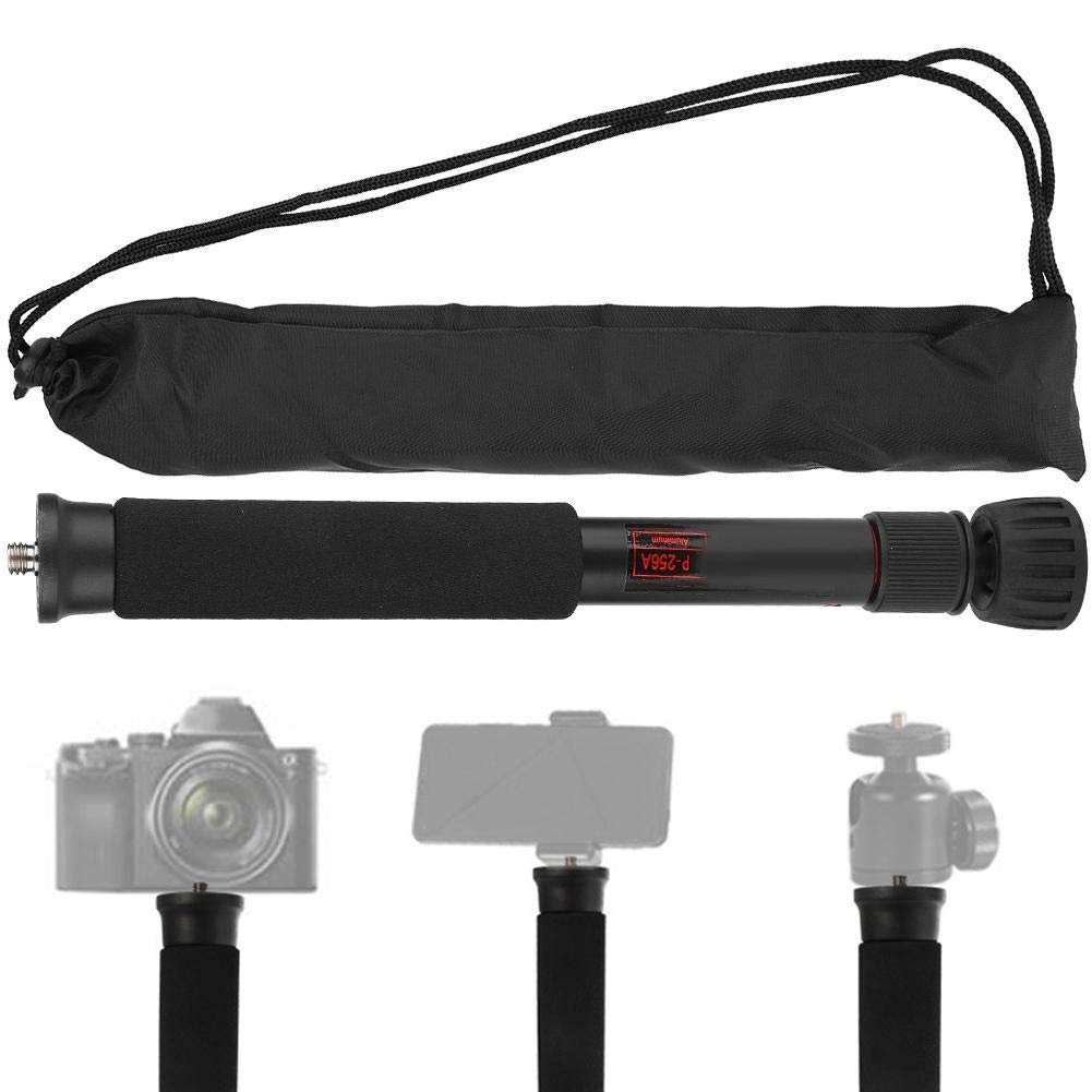 Mini Camera Monopod 48 Inch, Portable Adjustable Height Monopod Selfie Stick Mount Support Rod for DSLR Camera Mirrorless Camera, Flash, Mobile