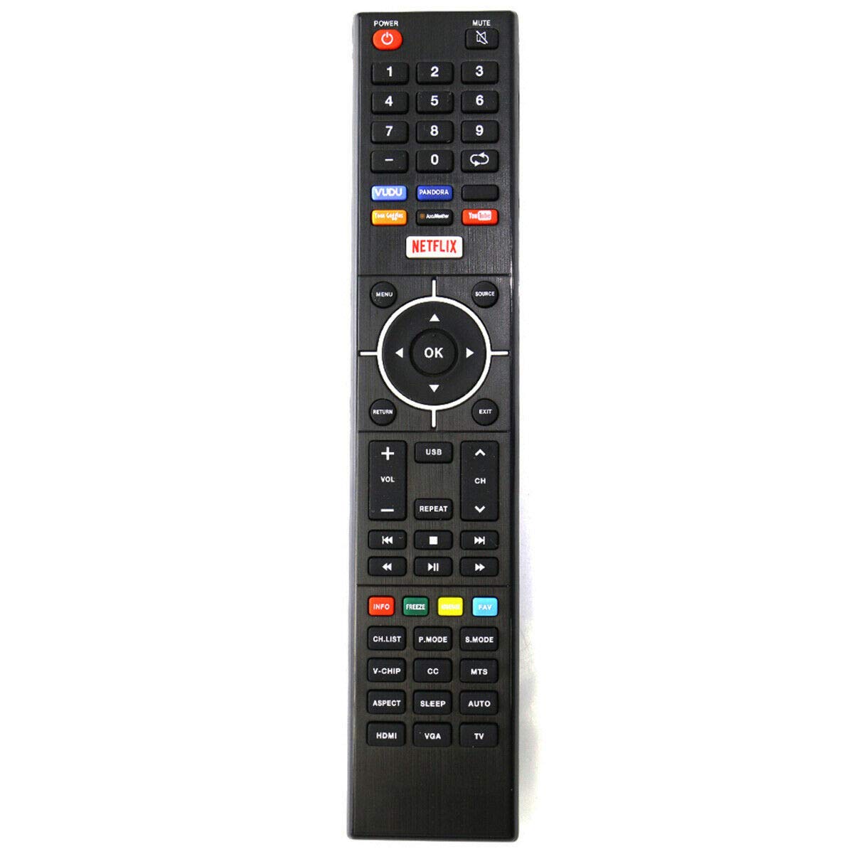 Remote Control Replacement for Element TV ELEFJ322S ELEFS403S E4SFC421 ELSFS422 E4SFC551 E4SFC651