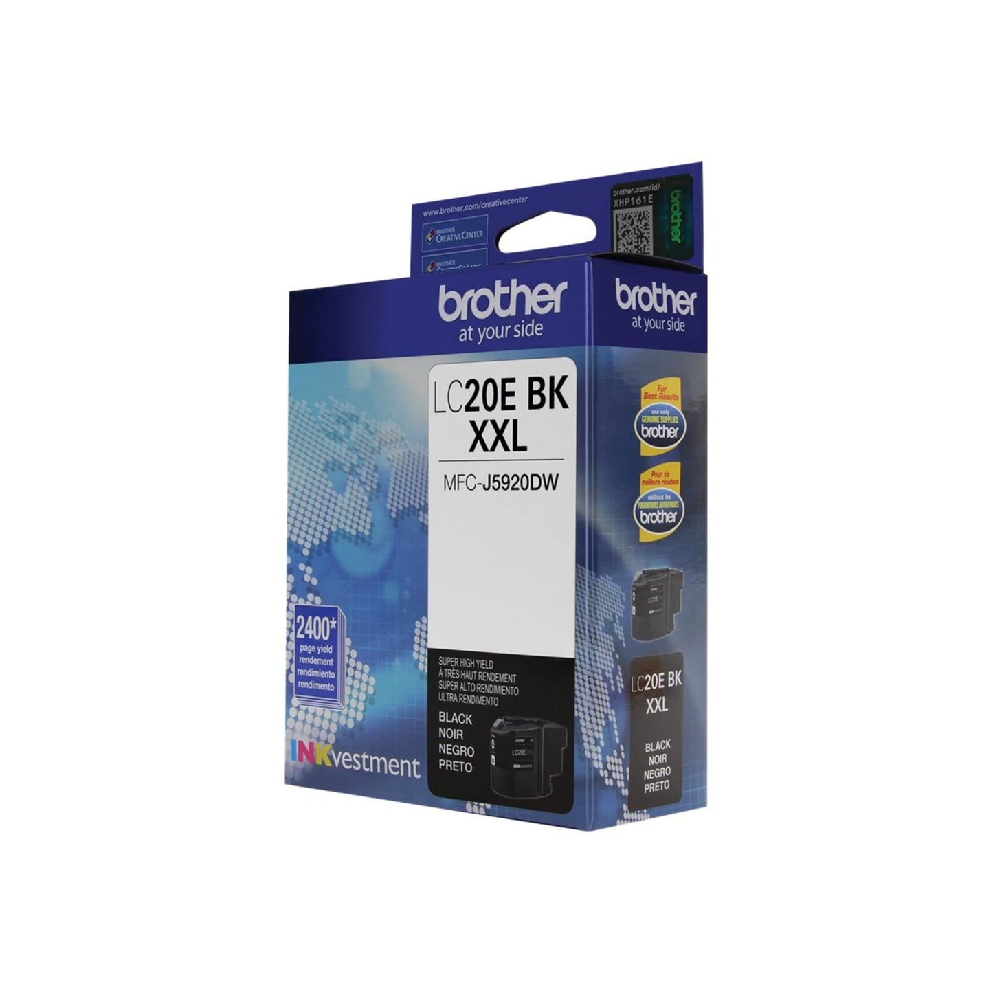 Brother LC20 Black Extra-High-Yield Ink Cartridge, LC20EBKS Environmental Program