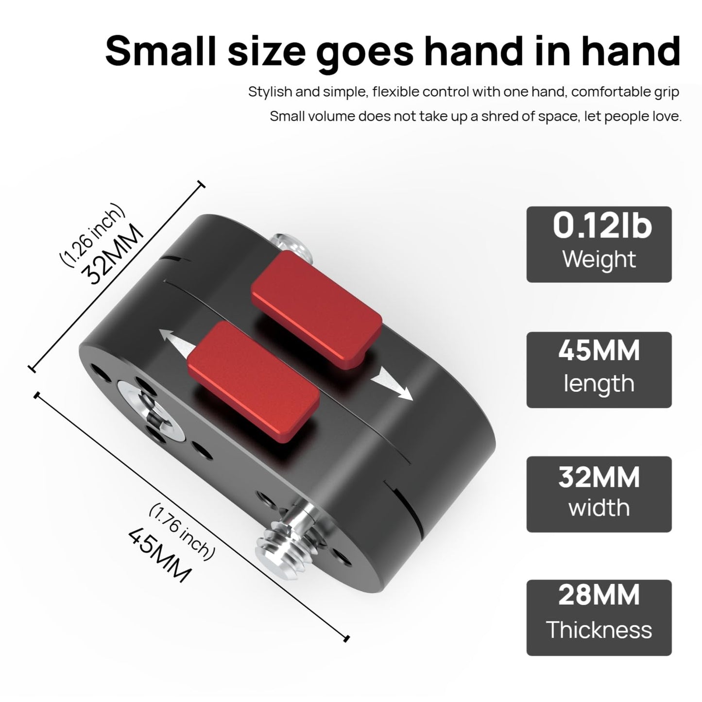 DINESK Mini Lock Quick Release Plates,Quickly and Securely Attach and Detach Accessories with 1/4” or 3/8” Screw for Camera,Monitor and Other