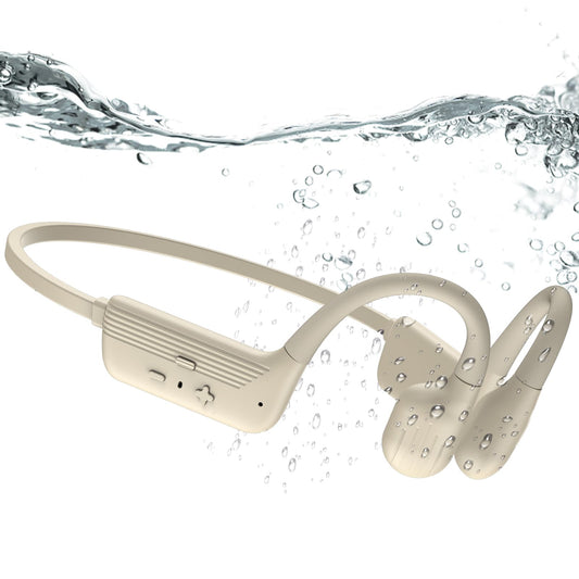 Swimming Headphones, IP68 Waterproof Bone Conduction Headphones, Bluetooth 5.4&MP3 with32GB Memory Card, Skin Open Ear Swim Earbuds with Adjustable