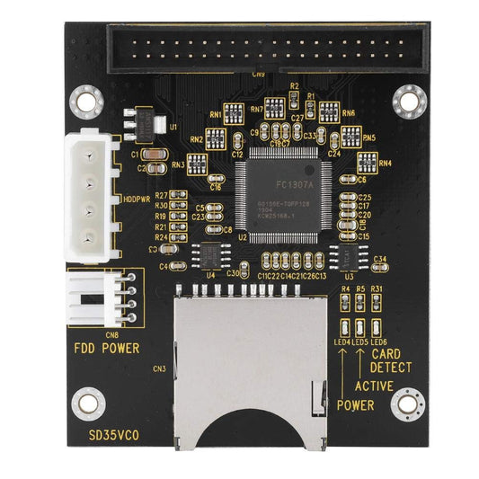 Zopsc SD Card to IDE Adapter, Secure Digital Converter for 3.5 Inch 40 Pin Hard Disk Drive, Compatible with DOS Linux 98SE Me XP