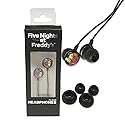 Bioworld Five Nights at Freddy's FNAF Black In-Ear Headphones Earbuds
