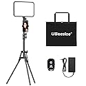 UBeesize LED Video Light Kit, Photography Lighting, 13" Studio Lights with 65" Tripod Stand and Phone Holders, Podcast Lighting for Video Recording