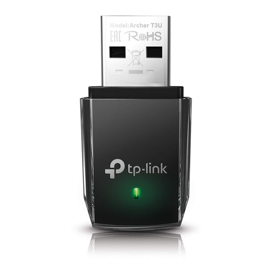 TP-Link AC1300 USB WiFi Adapter(Archer T3U)- 2.4G/5G Dual Band Wireless Network Adapter for PC Desktop, MU-MIMO WiFi Dongle, USB 3.0, Supports Windows