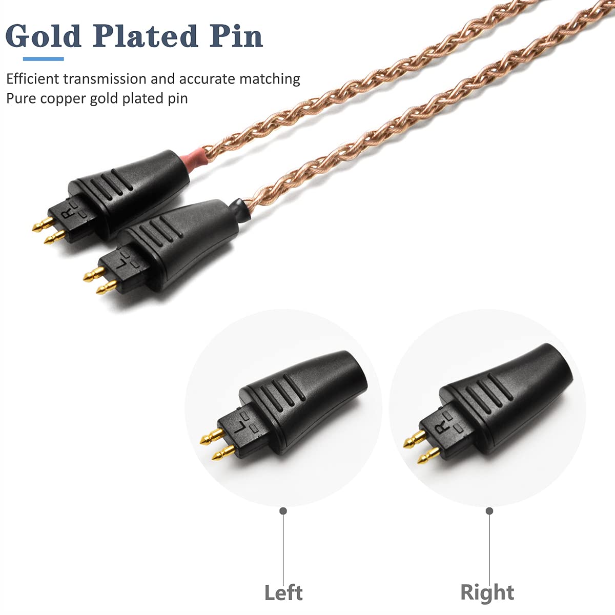 GUCraftsman 6N Single Crystal Copper Upgrade Headphone Cable 3.5mm/4.4mm/4Pin XLR Headphone Upgrade Cable for Fostex TH610 TH900 MK2 TH909 (4.4mm…