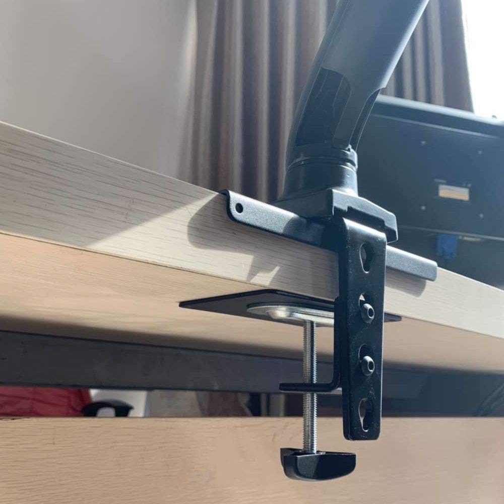 Steel Monitor Mount Reinforcement Plate Fits Most Monitor Desk Mount?for Fragile Tabletop Protection(Black, 2 Pack)