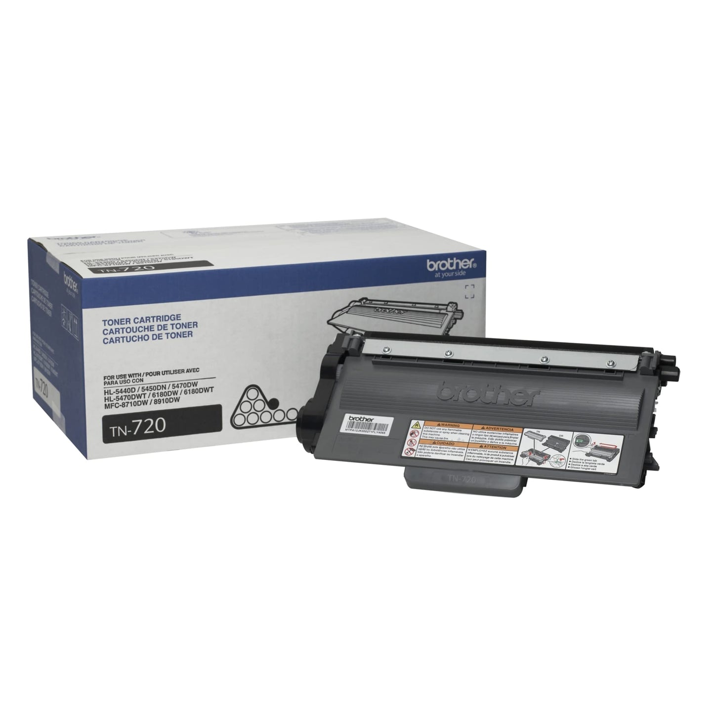 Brother Printer TN720 Toner Cartridge Black