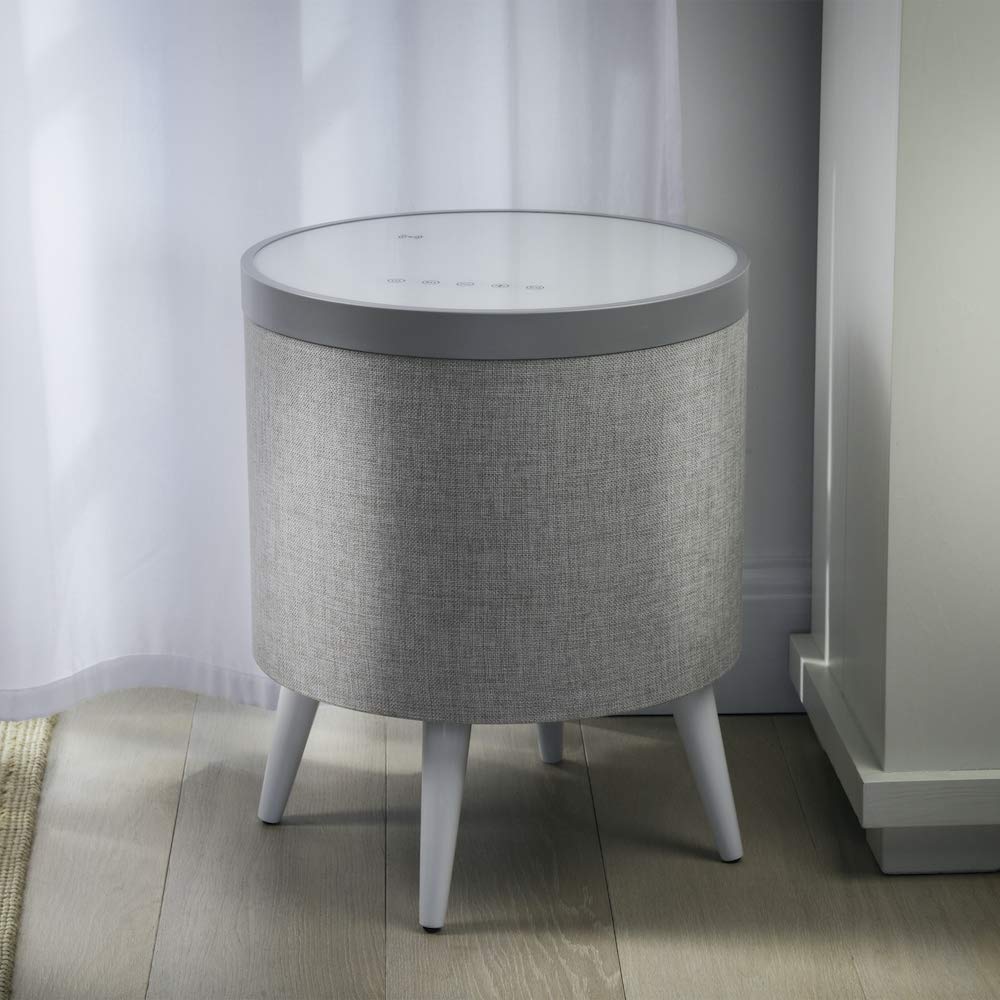 KOBLE Zain Side Table with Speaker and Subwoofer - White Top