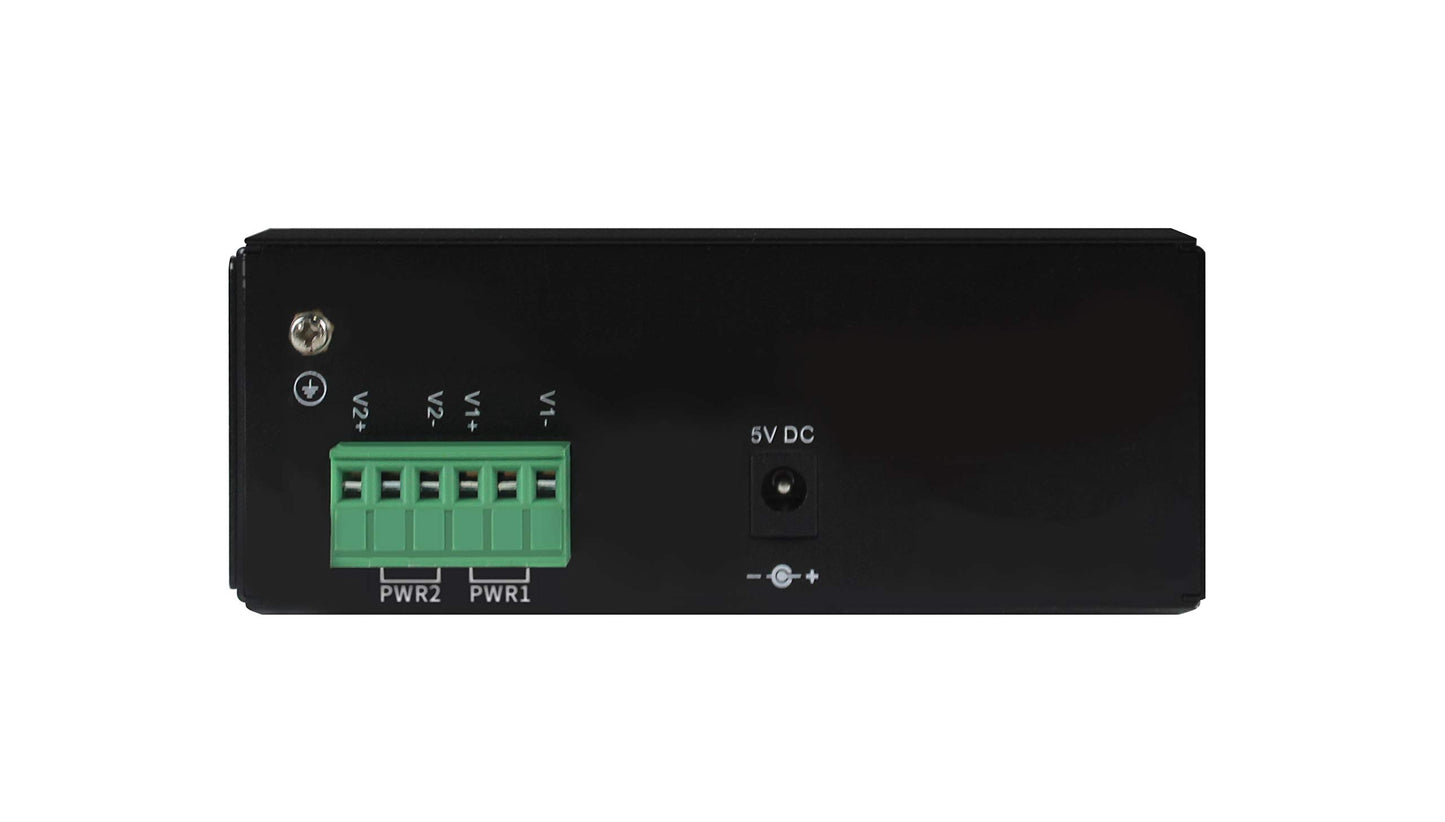 HGW-808S - 8x RJ45 + 8x SFP ports Gigabit Ethernet Industrial fiber switch, DIN rail mount, -40 to +75 Celsius