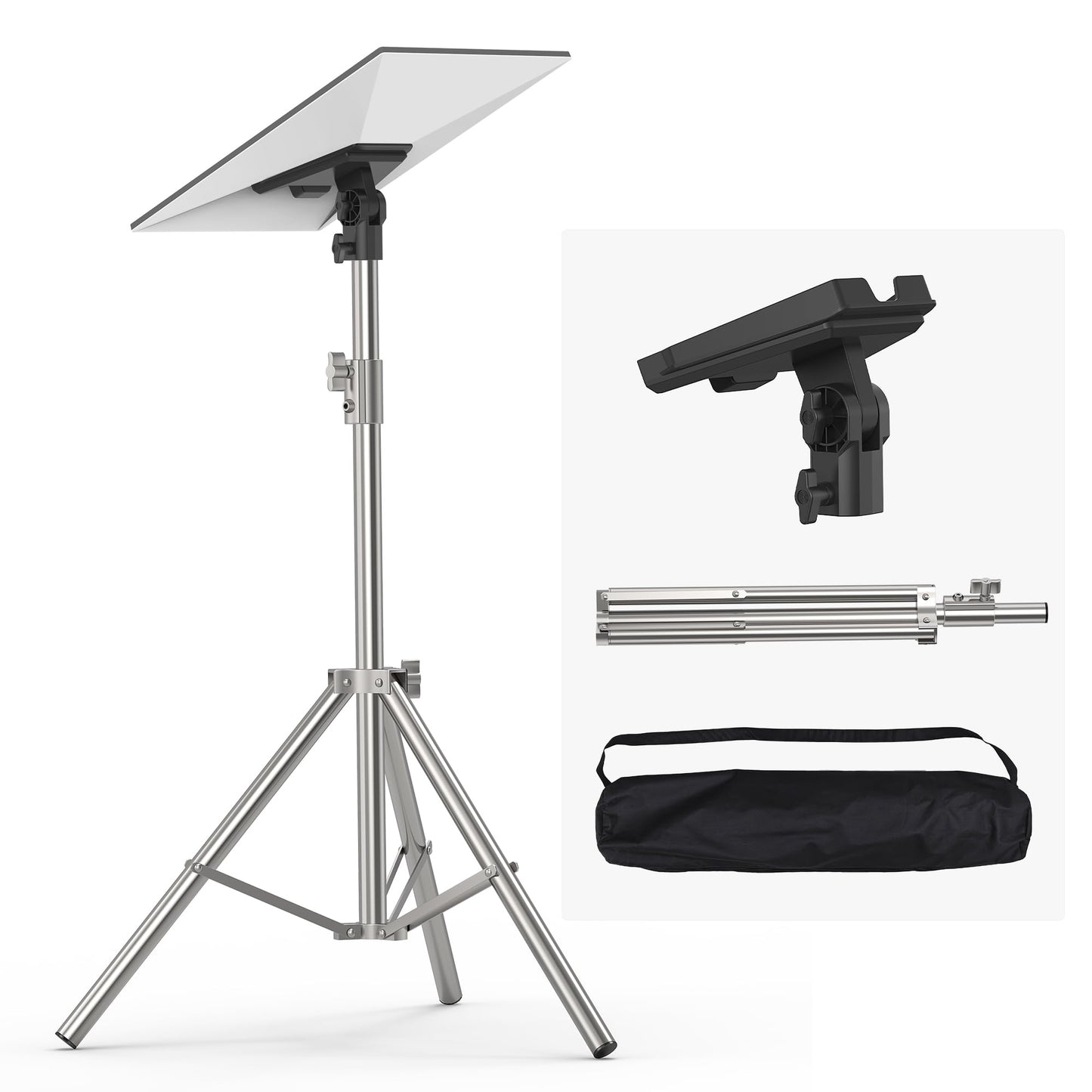 Starlink Gen 3 Tripod Stand, Stainless Steel Mount Supports Gen 3/V4 and Standard Kickstand Dish, Includes Pipe Adapter, Height Adjustable from 2.6