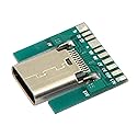 JSER DIY 24pin USB 3.1 Type-C Female Socket Connector SMT Type with PC Board