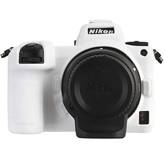 STSEETOP Camera Case for Nikon Z6 Z6II Z7 Z7II - Protective Silicone DSLR Skin Cover, Detachable Cage, Shockproof, Dustproof (White)