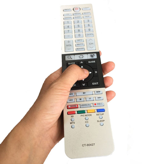 Replacement Remote Control for Toshiba CT-90430 CT-90429 CT-90427 CT-90428 CT-90444 4K Ultra HD Smart TV
