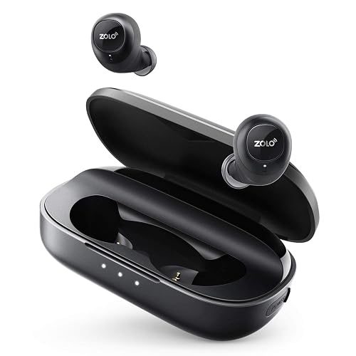True Wireless Headphones, ZOLO Liberty [Upgraded] 8-Hour Playtime (100 Hours with Charging Case), Bluetooth 5 Bluetooth Earbuds with Graphene Driver