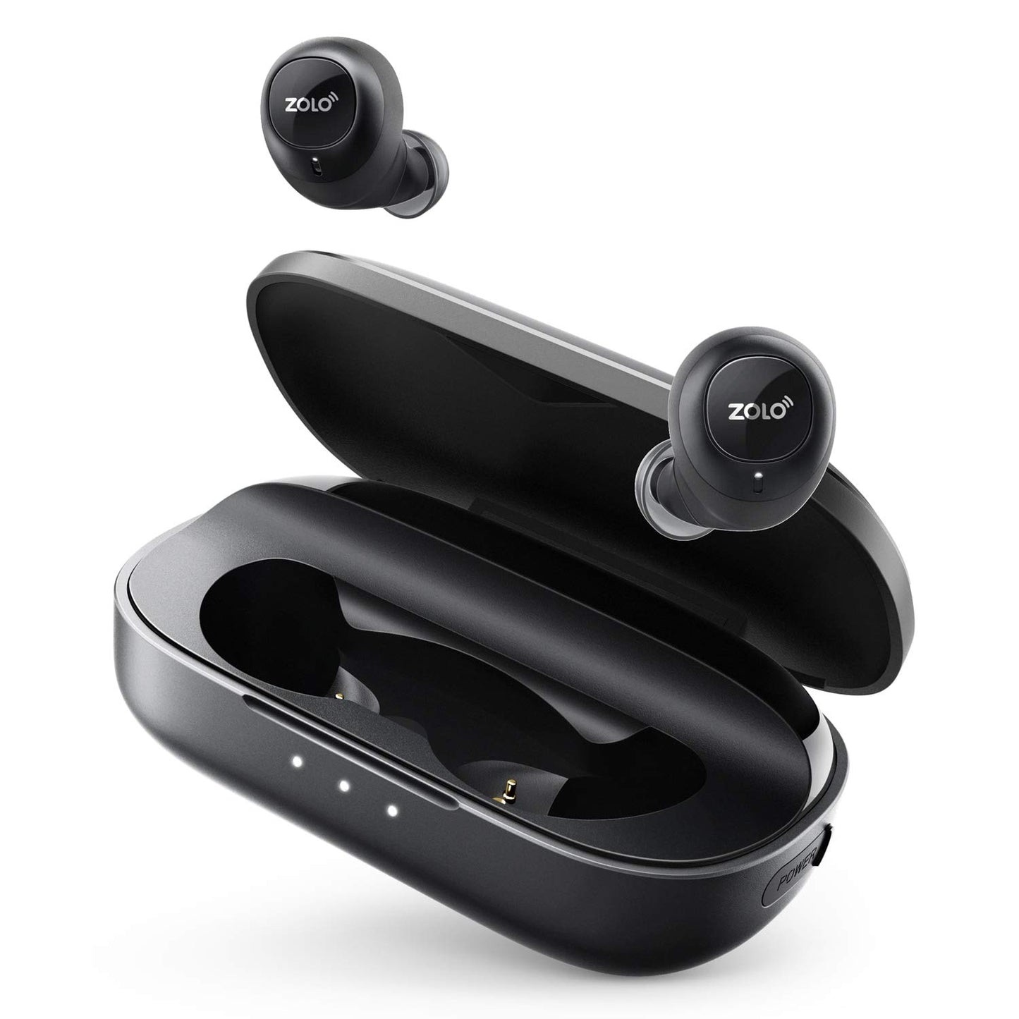 True Wireless Headphones, ZOLO Liberty [Upgraded] 8-Hour Playtime (100 Hours with Charging Case), Bluetooth 5 Bluetooth Earbuds with Graphene Driver