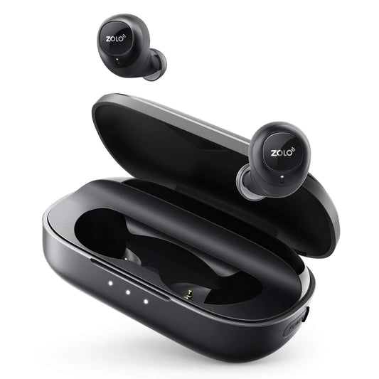 True Wireless Headphones, ZOLO Liberty [Upgraded] 8-Hour Playtime (100 Hours with Charging Case), Bluetooth 5 Bluetooth Earbuds with Graphene Driver
