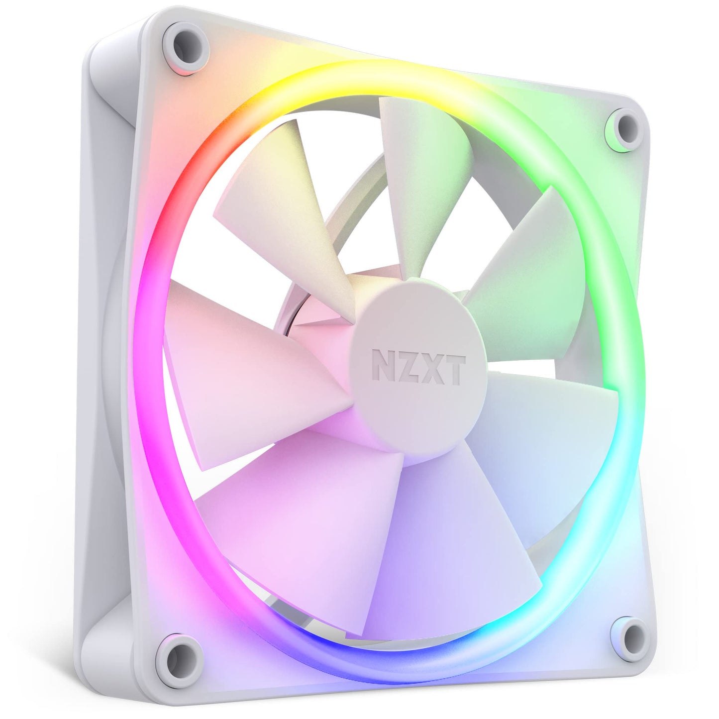 NZXT AER F120 RGB White - High Performance Airflow Fans - Single
