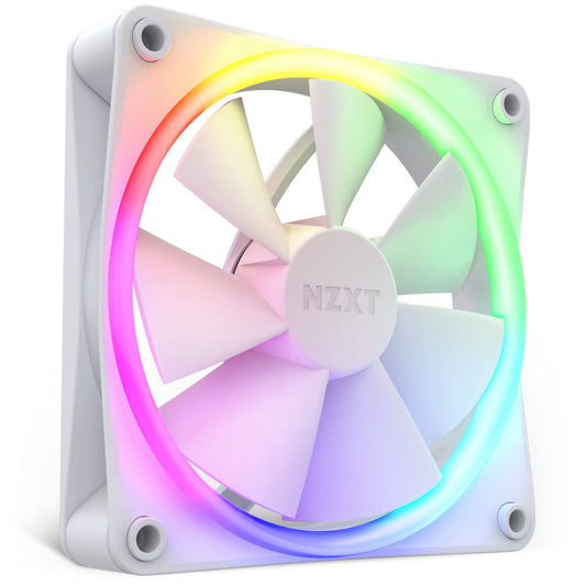NZXT AER F120 RGB White - High Performance Airflow Fans - Single