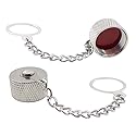 (Pack of 10) Protective Cover Dust Cap with Chain for N Type Female and UHF Female SO-239 Connector Adapter