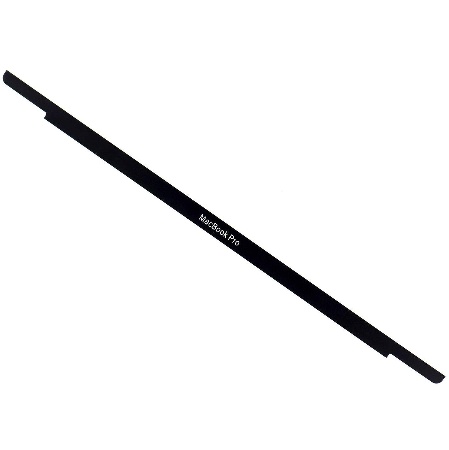 Deal4GO Plastic Front Trim Bezel Cover Logo Replacement for MacBook Air 13" A1932 A2179 2018 2019 (Black)