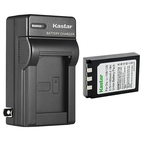 Kastar 1-Pack Battery and AC Wall Charger Replacement for Olympus Camedia C-50 Zoom, Camedia C-60 Zoom, Camedia C-70 Zoom, Camedia C-470 Zoom, Camedia