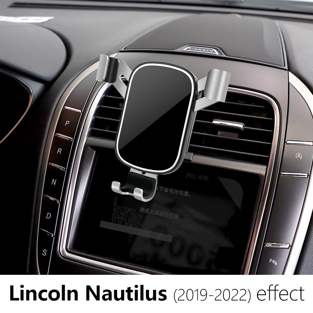 musttrue Car Phone Holder for Lincoln Nautilus 2019 2020 SUV Auto Interior Accessories Best Cell Phones Mount Cellphone Mobile Cradle Charging