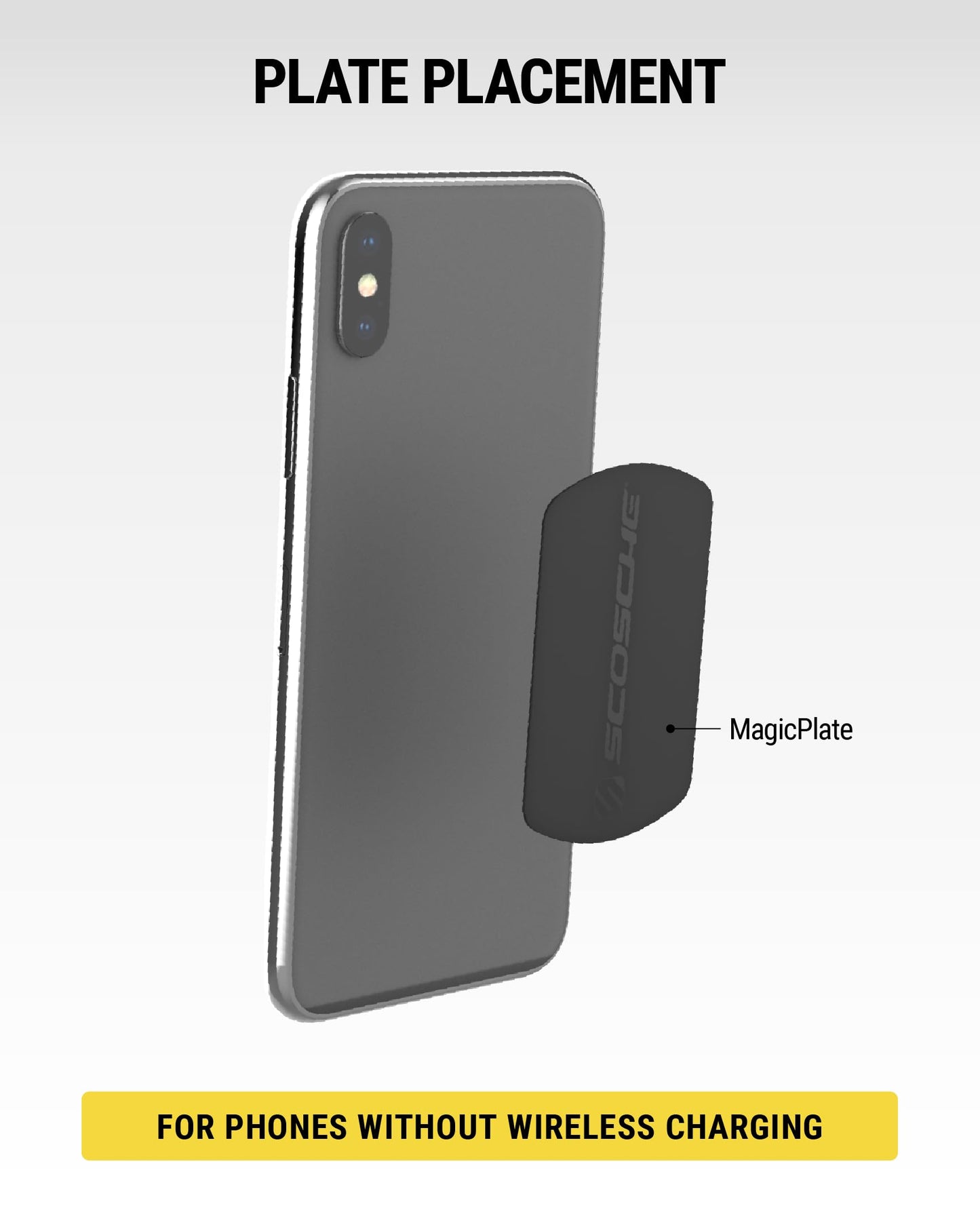 Scosche MAGRKI MagicMount Replacement Metal Plate Kit, Universal Metal Plates (Not Magnets) Required for Magnetic Phone Holders for Car, Compatible