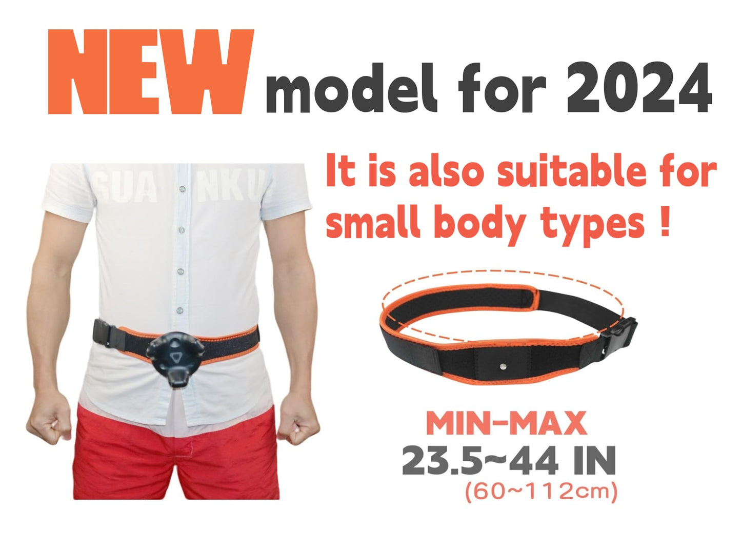 Jadery VR Tracker Straps Waist(New Model for 2024),for Vive Tracker, Vive Ultimate Tracker, Tundra Tracker -Full Body Tracking Belt