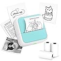 Sticker Printer - Printpods Mini Printer with Stickers, Print Pod, Bluetooth Inkless Printers, Sticker Maker, Portable Thermal Printer for iphone