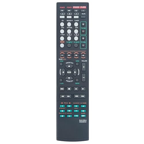 JISOWA Replacement Remote Control Universal for Yamaha RX-V363 RAV283 RAV284 WN05810 RX-V365 RAV280 WN05780 RX-V463 RAV285 WN05830 RX-V563 RX-V663