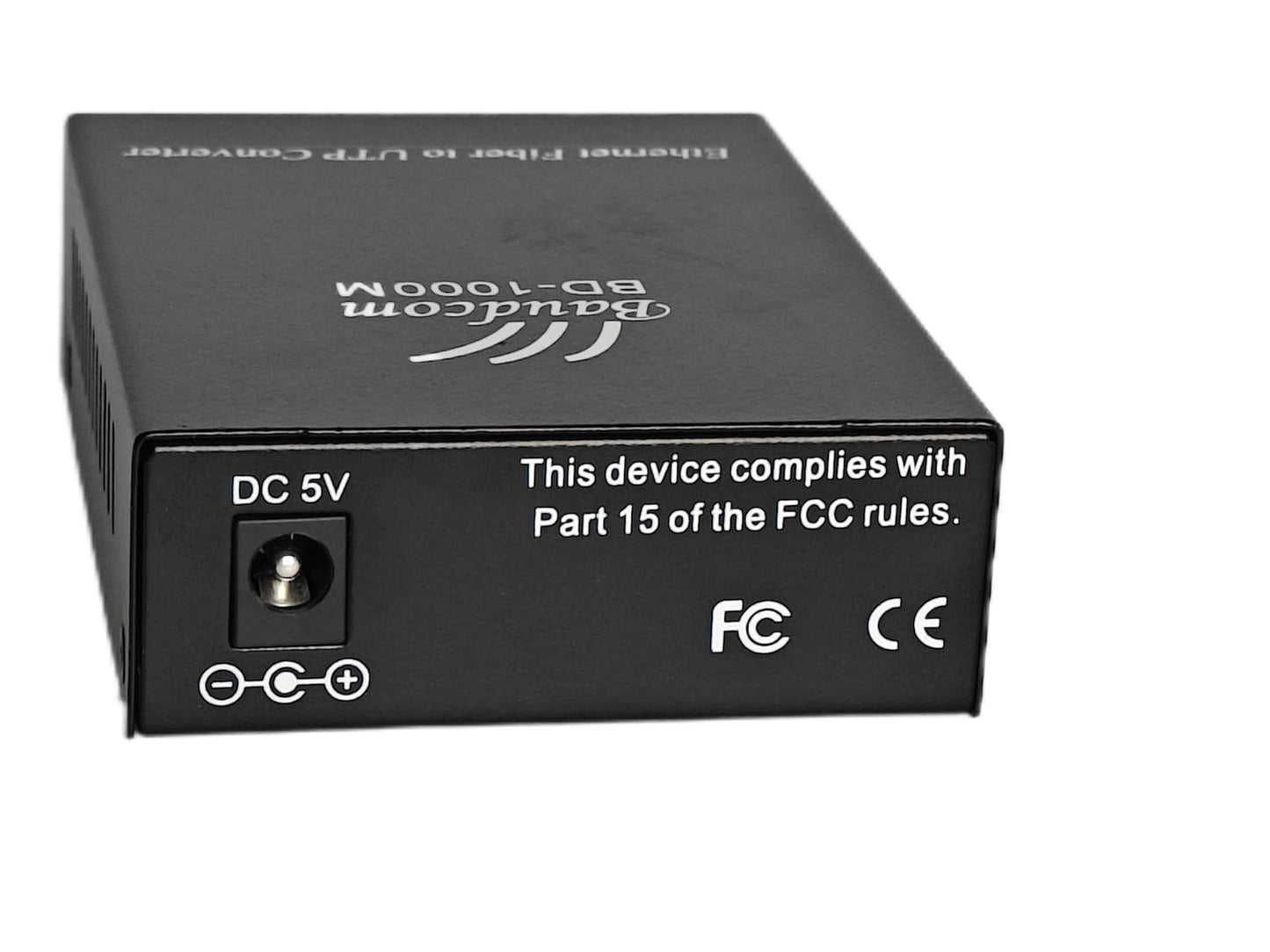 Baudcom a Pair Gigabit SingleMode Fiber to Ethernet Media Converter, Single Fiber, 1000Base-LX to 10/100/1000Base-Tx Gigabit SMF Fiber SC to Copper