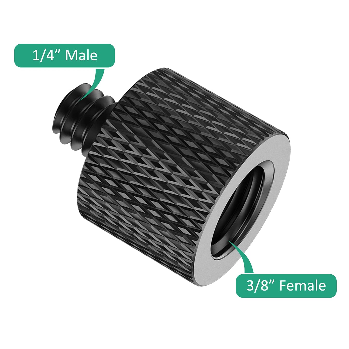 Rigych 3/8 to 1/4 Camera Screw Adapter Thread 4 Pcs 1/4 Female to 3/8 Male and 3/8 Female to 1/4 Male Camera Tripod Adapter for Camera Monitor Tripod