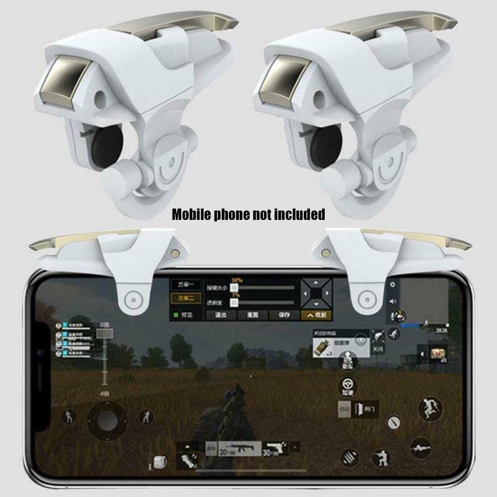 SHOUD Mobile Game Trigger Portable Gaming Grip Gamepad Controller Triggers Adjustable Phone Trigger for Phone Games