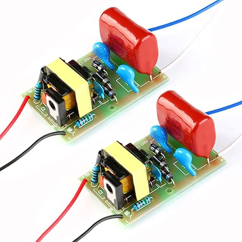 2 Pieces DC-DC 3V-4.2V 3.7V to 1500V-2000V 1800V High Voltage Generator Module Arc Pulse Boost Module Booster DC-DC Step Up Power Board