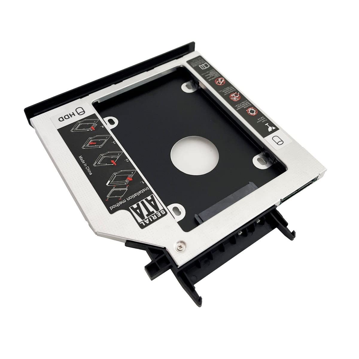 2nd HDD SSD Hard Drive Optical Bay Frame Caddy Tray for Lenovo Y500 Y500N Y510P with Bezel Front Cover Mounting Bracket