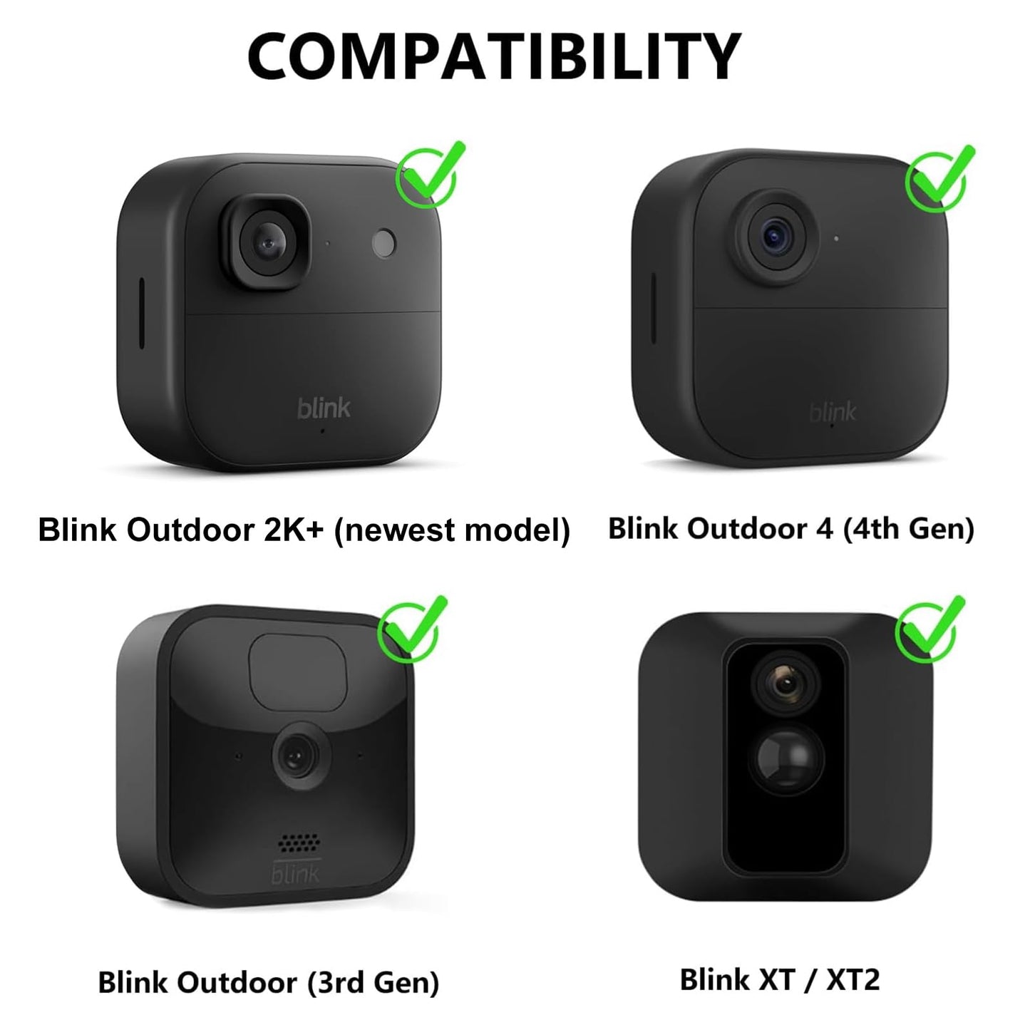 ALERTCAM Gutter Mount for Blink Outdoor 2K+ / Outdoor 4 (4th Gen) / (3rd Gen) & Blink XT / XT2 Camera, Adjustable Weatherproof Aluminum Alloy Mount