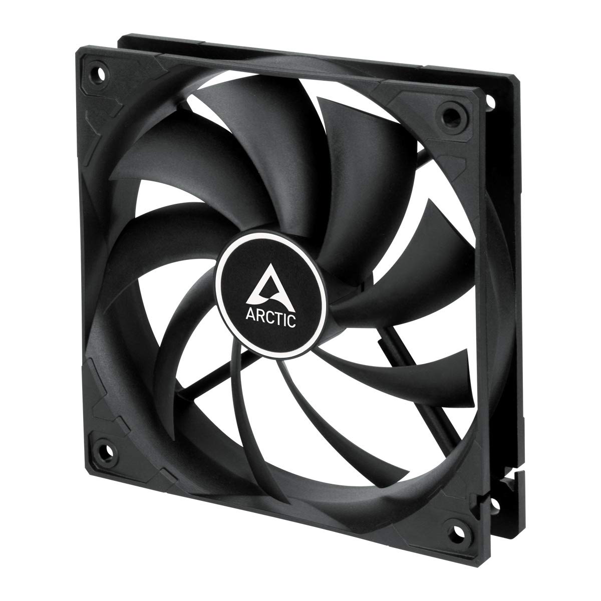ARCTIC F12 Silent - PC Fan, 120mm Case Fan, Very Quiet Motor, Computer, Almost inaudible, Push- or Pull Configuration, Fan Speed: 800 RPM - Black