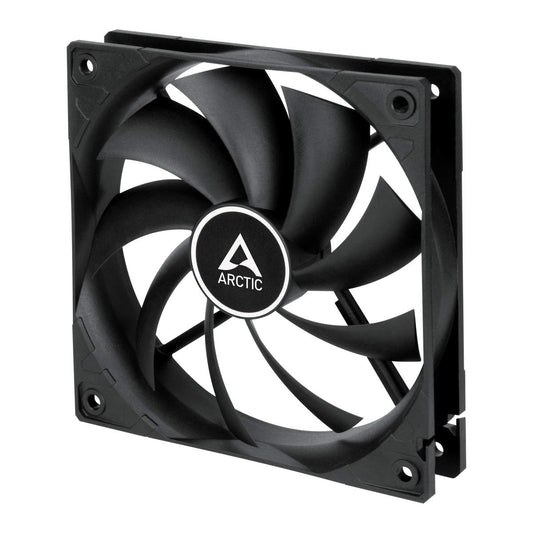 ARCTIC F12 Silent - PC Fan, 120mm Case Fan, Very Quiet Motor, Computer, Almost inaudible, Push- or Pull Configuration, Fan Speed: 800 RPM - Black