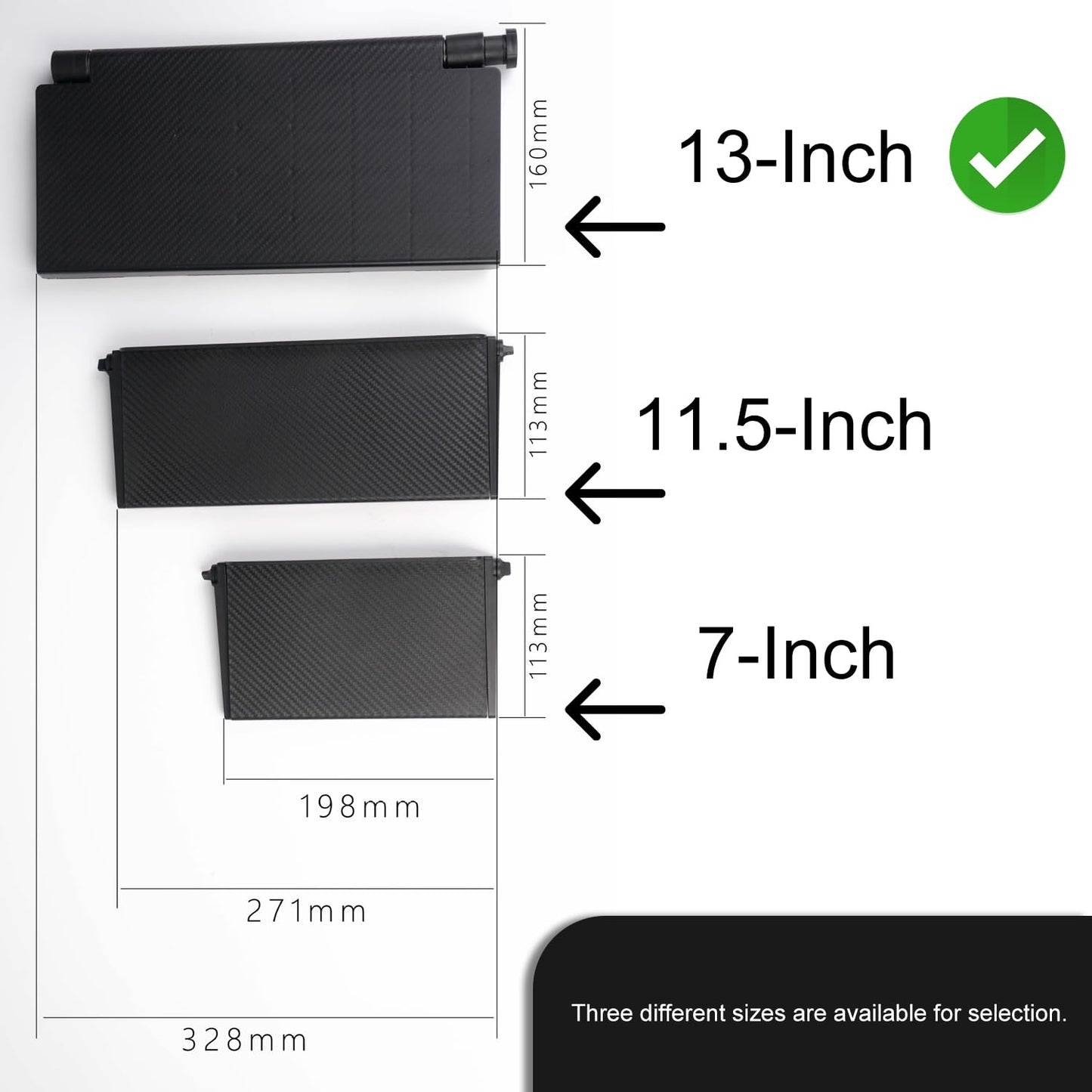 13 Inch Adjustable Screen Top Shelf Organizer for TV Computer Monitor Flat Screen, Large TV Mount Top Shelf Used to Place Soundbar Cable Box Speakers