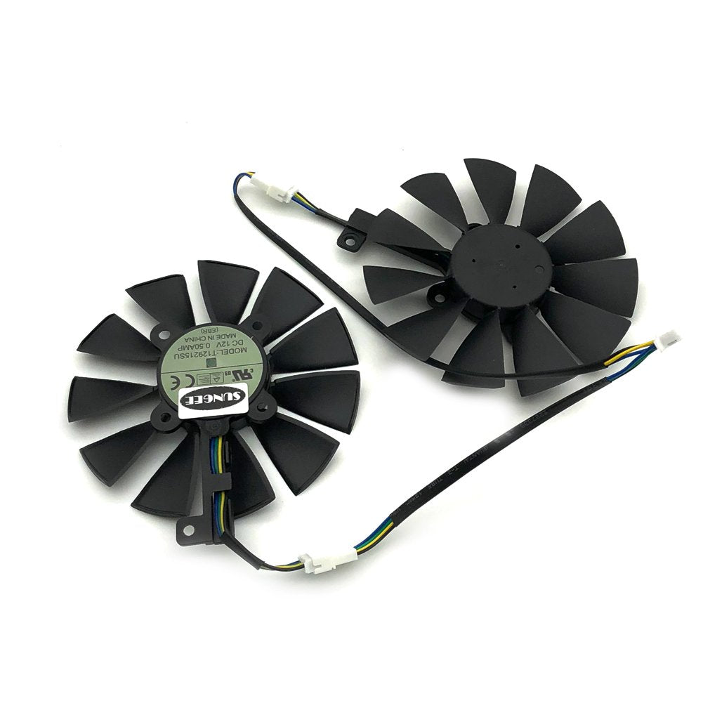 Z.N.Z A Pair 87MM Cooler Fan for ASUS GTX1060 1070 Ti RX 470 570 580 Graphics Card T129215SU Cooling Fans