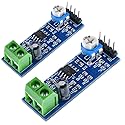 Ganasome 2Pcs LM386 Audio Amplifier Module, 200x Gain Adjustable, 5V-12V DC, for Arduino Projects