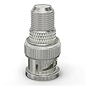 THE CIMPLE CO - RF (F81) to BNC Adapters for Coaxial Cables - BNC Male to Female F-Pin Connectors, Adapters, and Couplers for RG11, RG6, RG59, RG58
