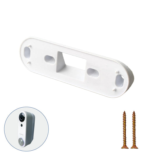 Video Doorbell Wedge Mount Bracket Compatible with SimpliSafe - Simplisafe Doorbell Bracket - 30 Degree Adjustable Viewing Angle - for Home Entry