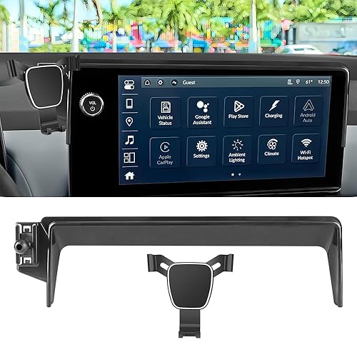 LUNQIN Car Phone Holder for Honda Prologue 2024 2025 2026 ?Acura ZDX 2024 2025 Auto Accessories Navigation Bracket Interior Screen Decoration Dash