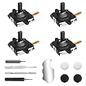 Joystick Repair Kit for Oculus Quest 2 Controller, Replacement Accessories for Meta Quest 2 Controller: 4 Joysticks, T5 Screwdriver, Tweezer, Pry