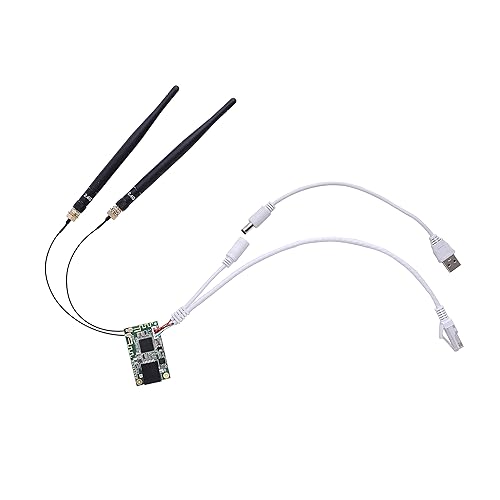 VONETS 2.4GHz WiFi Module/Mini Router/WiFi to Ethernet Bridge/Hotspot Signal Repeater/Extender/Amplifier/AP, USB/DC Powered with 2 RJ45 Ports for DIY